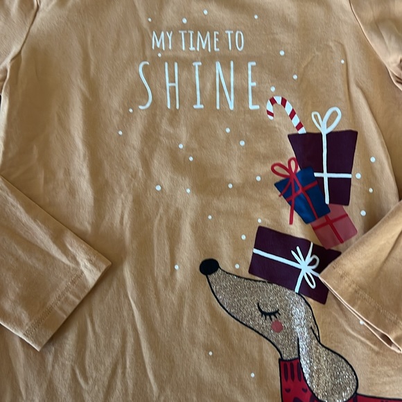H&M Girls 6X/7 Holiday Long Sleeve Shirt - Picture 2 of 2